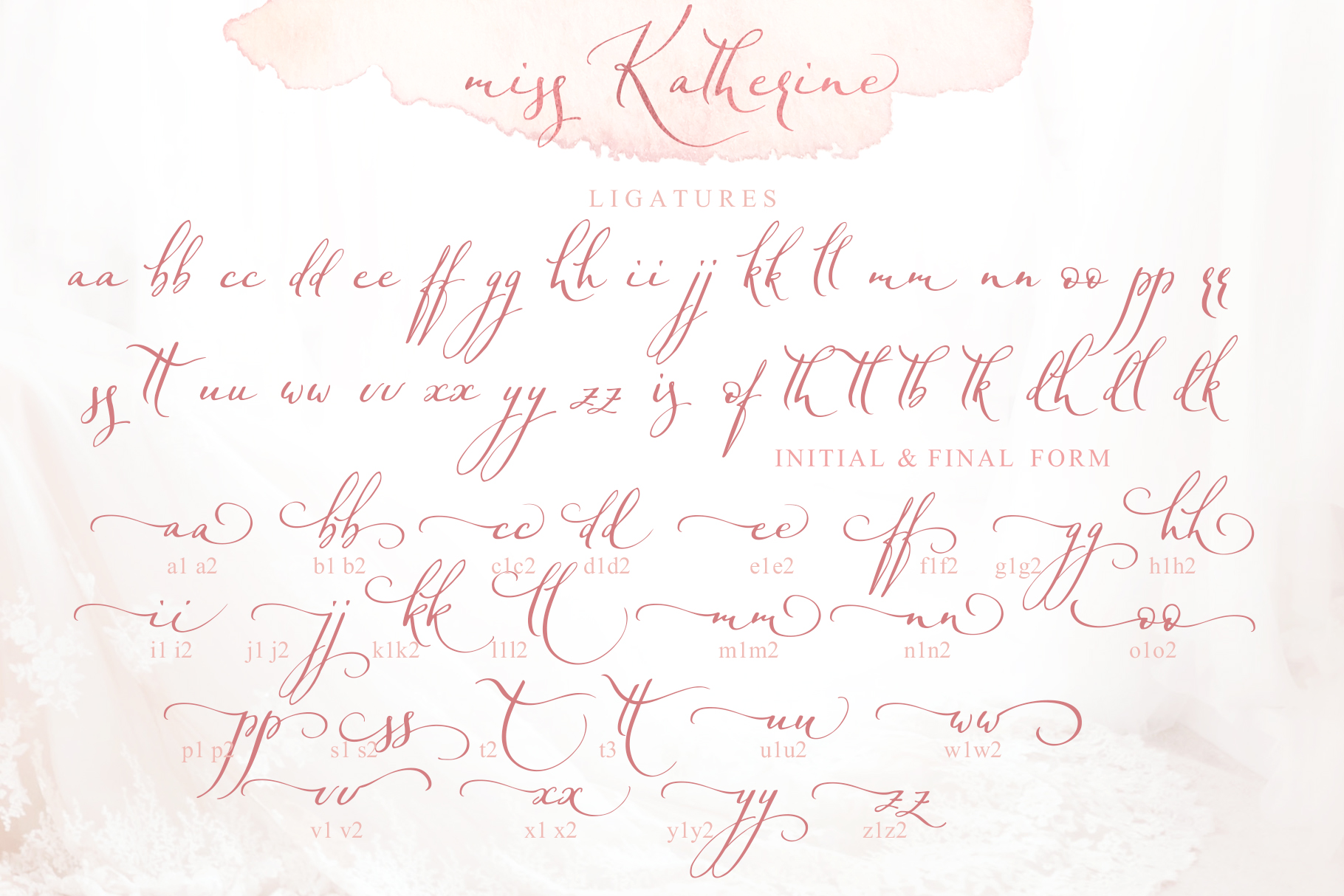 Miss Katherine Font PNG with transparent background - Preview 2