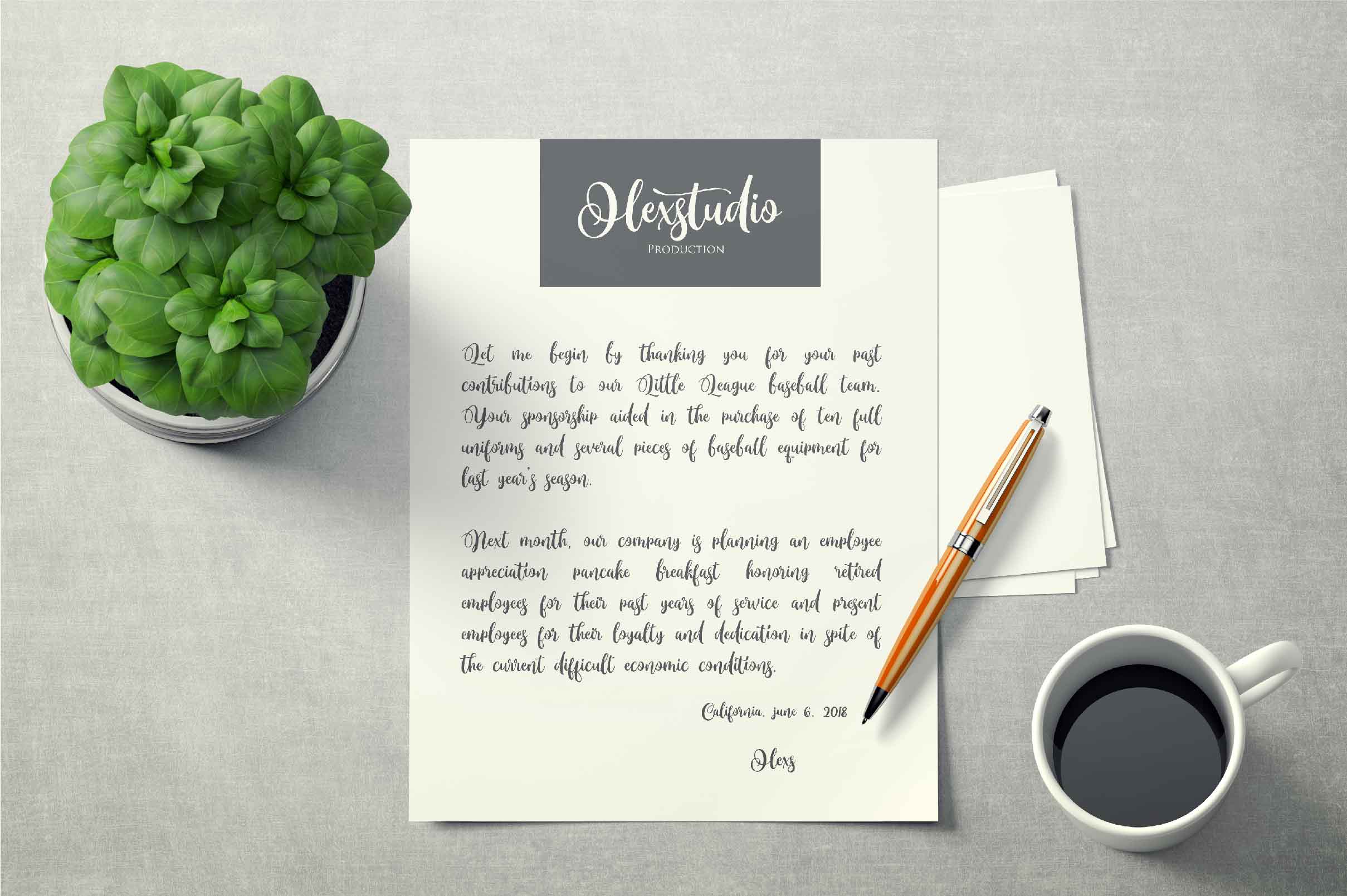 Monttassic Script Font PNG with transparent background - Preview 2