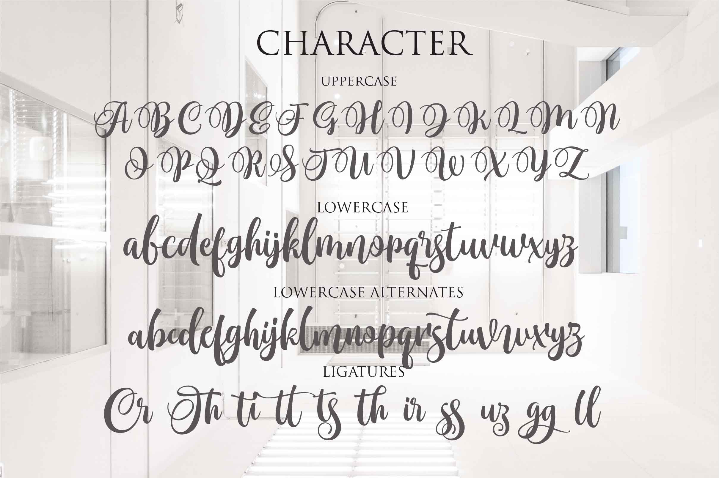 Monttassic Script Font PNG with transparent background - Preview 3