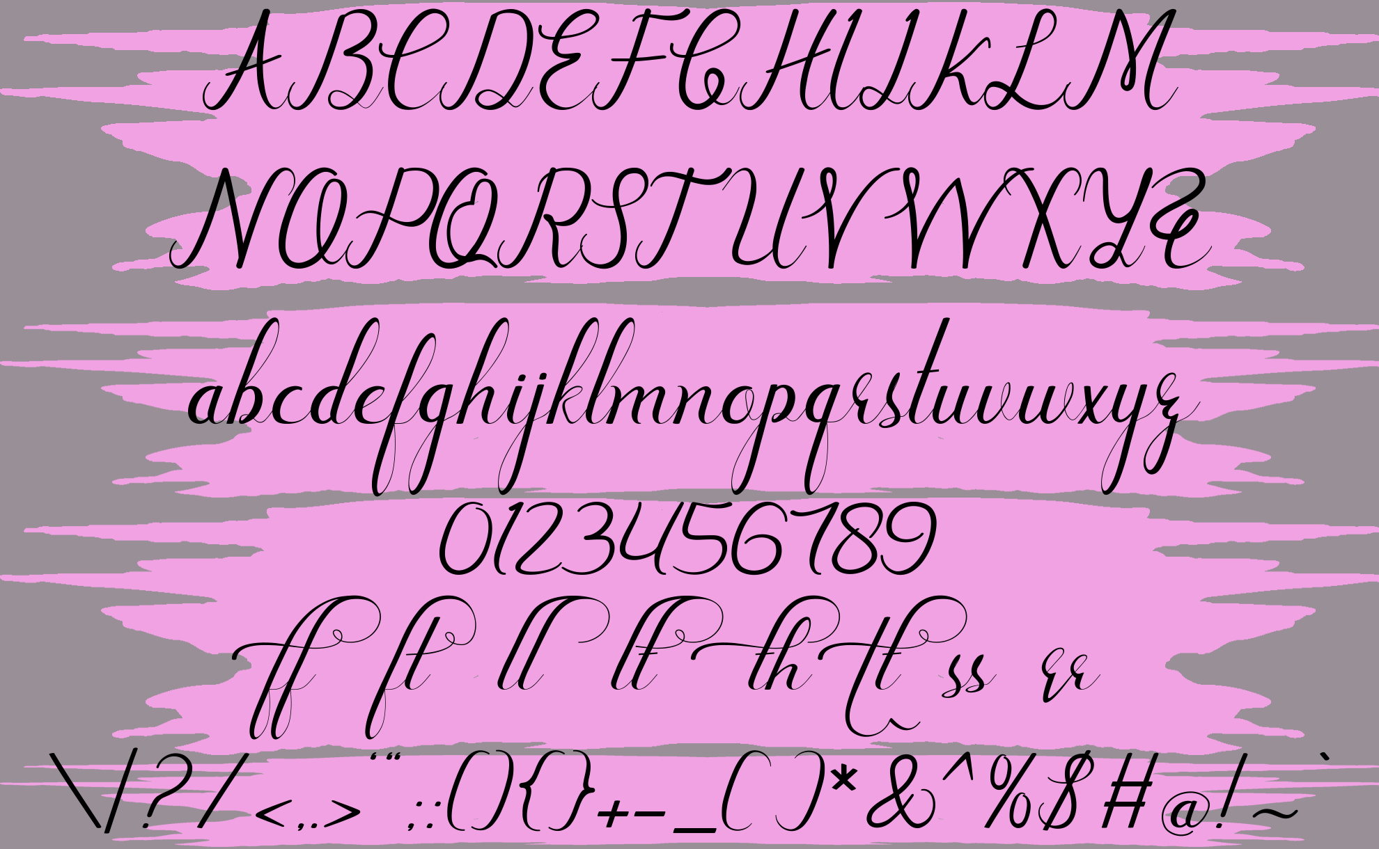 New Lettering Font PNG with transparent background - Preview 6