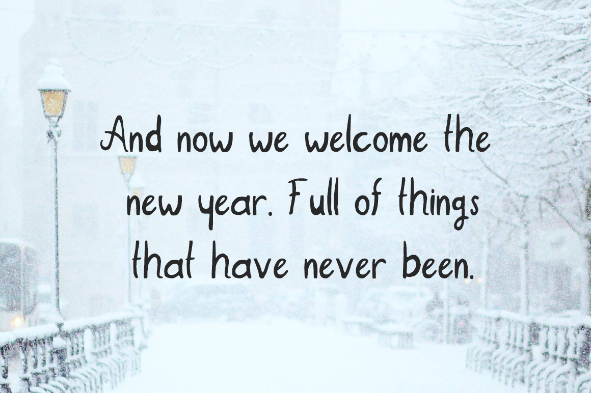 New Year 2018 Font PNG with transparent background - Preview 3