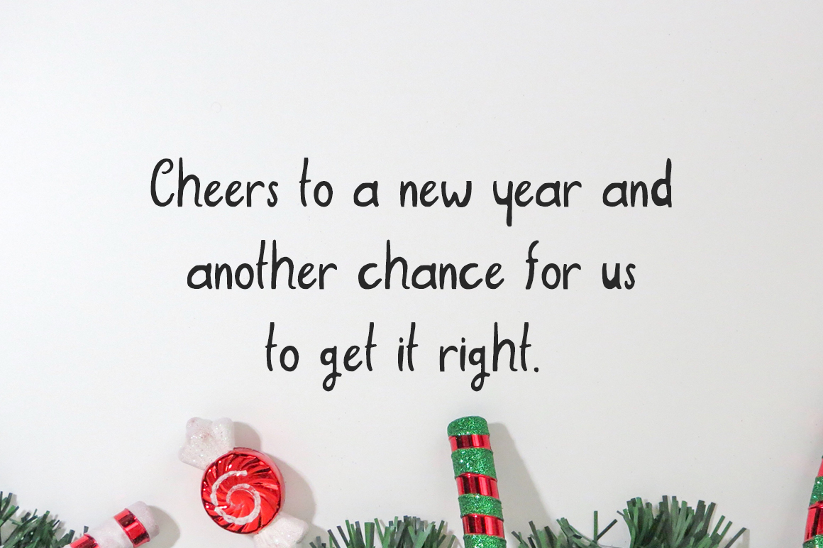 New Year 2018 Font PNG with transparent background - Preview 5