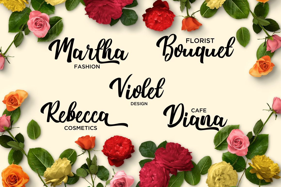 Nichole Script Font PNG with transparent background - Preview 3