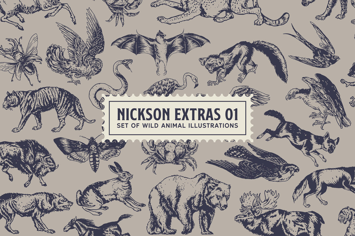 Nickson Font PNG with transparent background - Preview 1