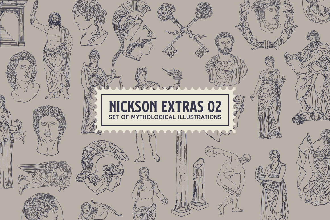 Nickson Font PNG with transparent background - Preview 3