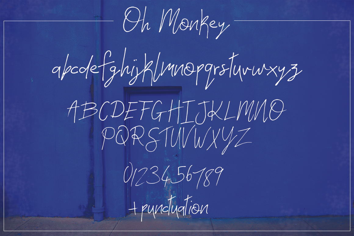 Oh Monkey Font font preview - 3