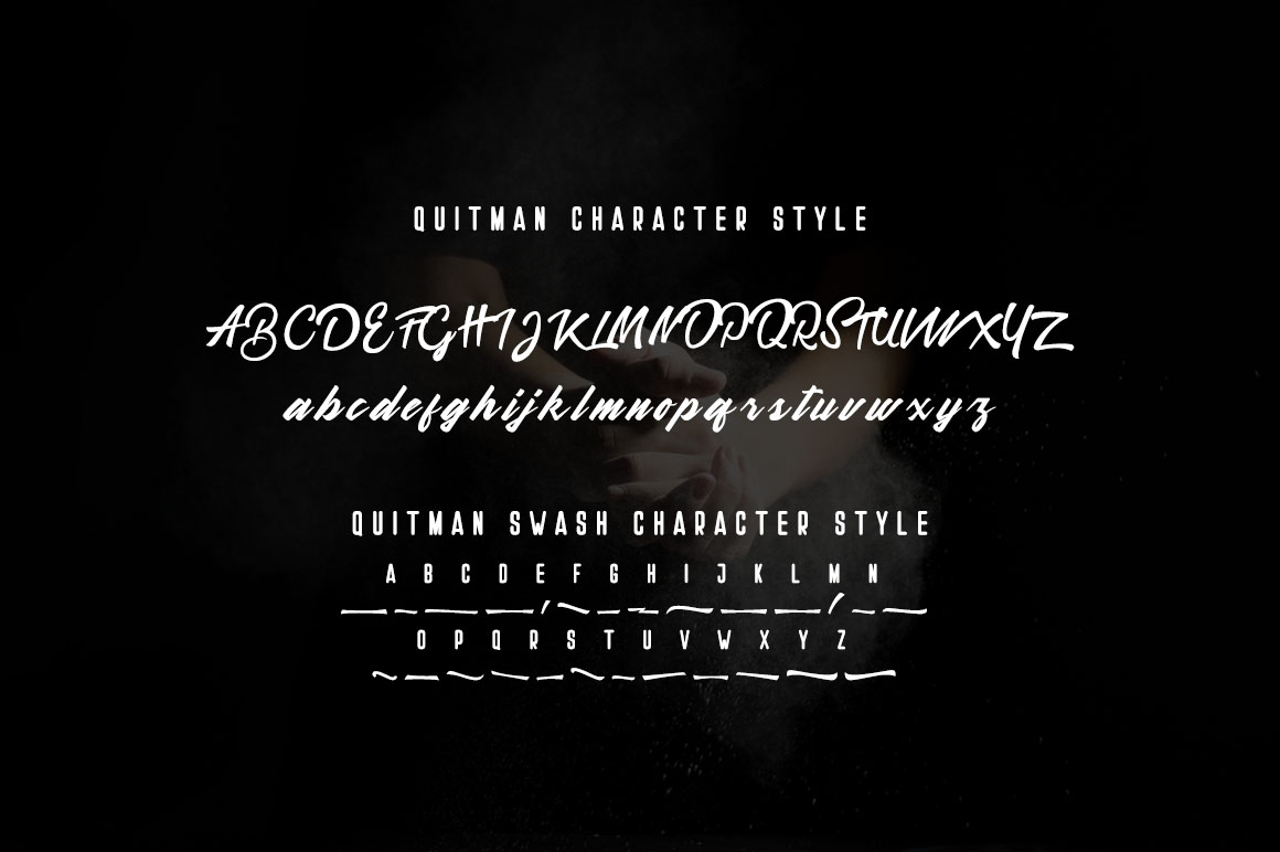 Quitman Font PNG with transparent background - Preview 2