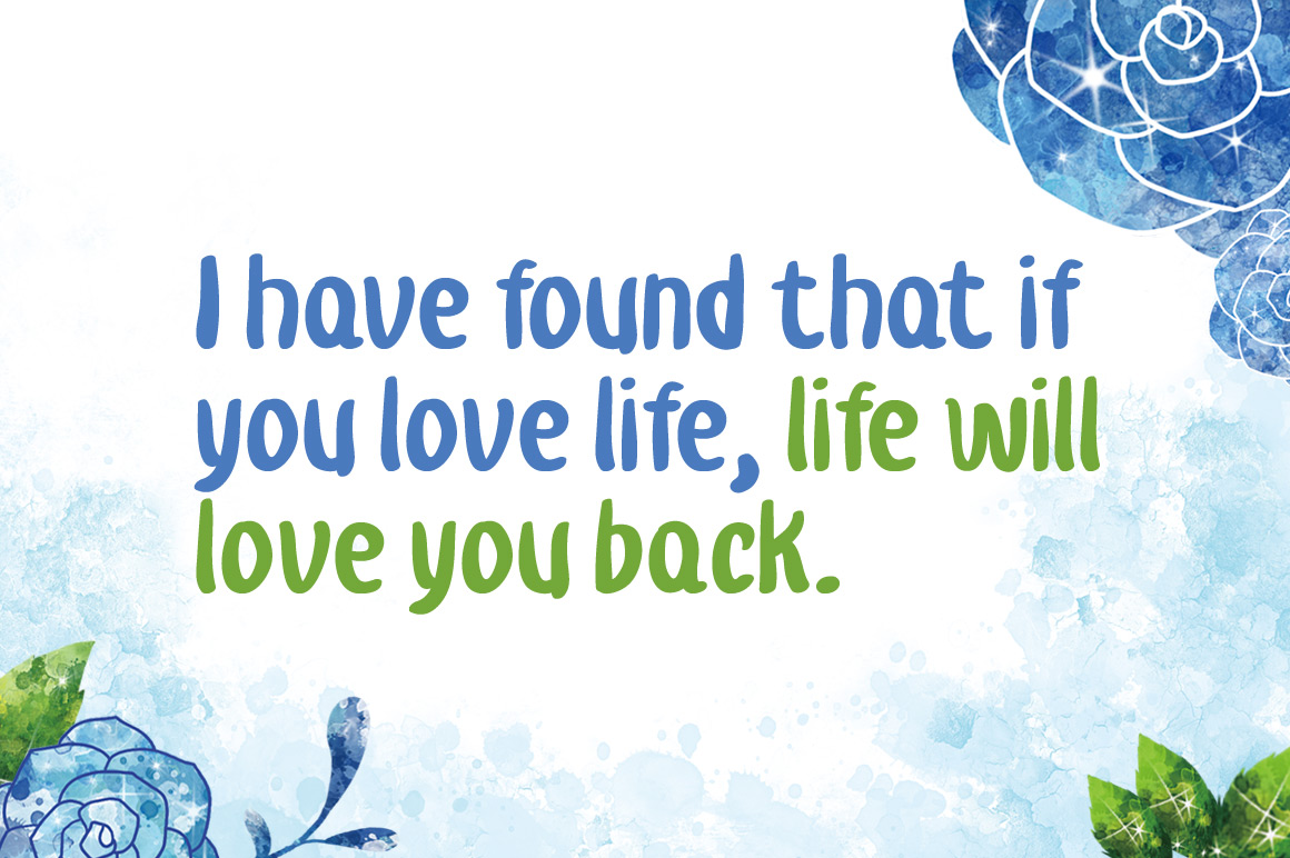 Rising Sunday Font PNG with transparent background - Preview 1