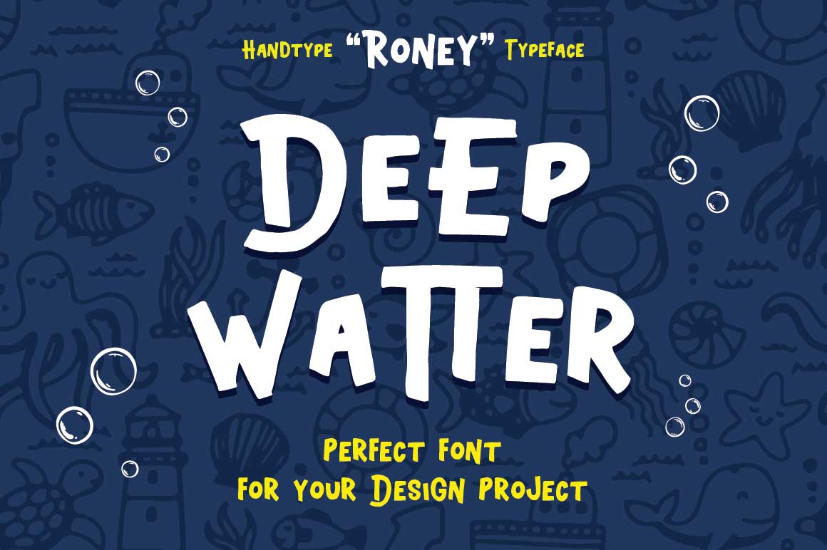 Roney Font PNG with transparent background - Preview 4