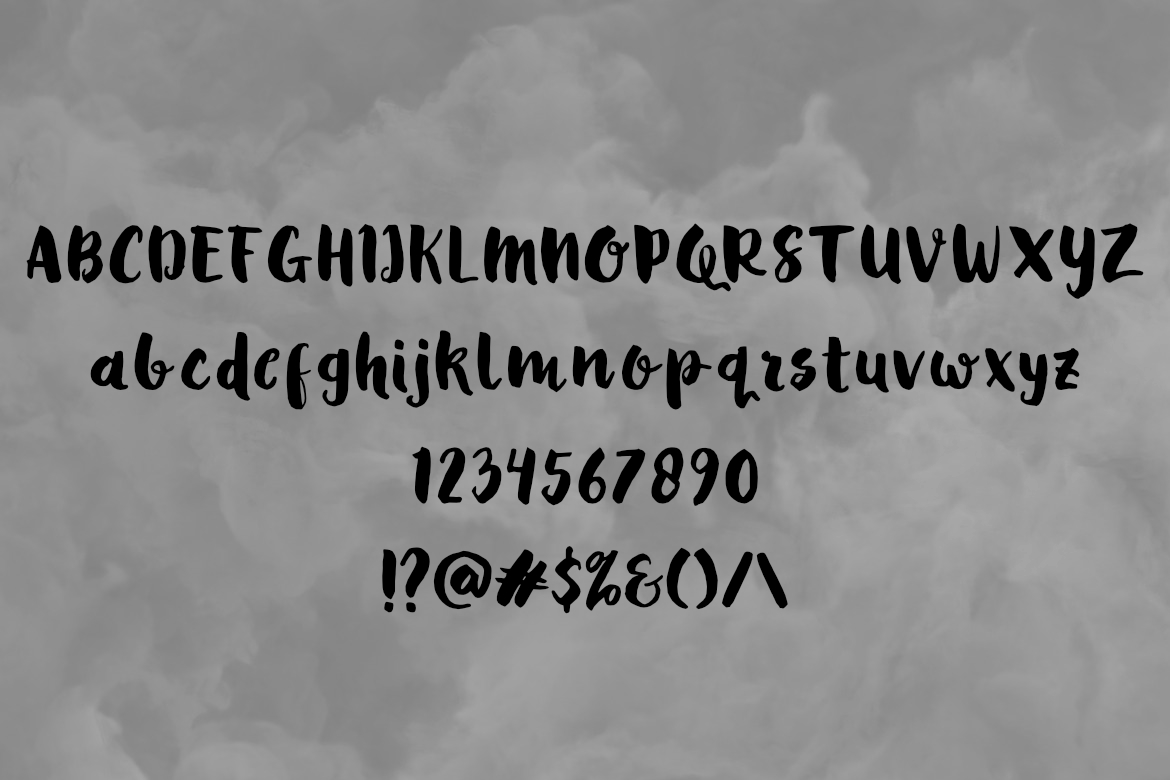 Senja Sky Font PNG with transparent background - Preview 1