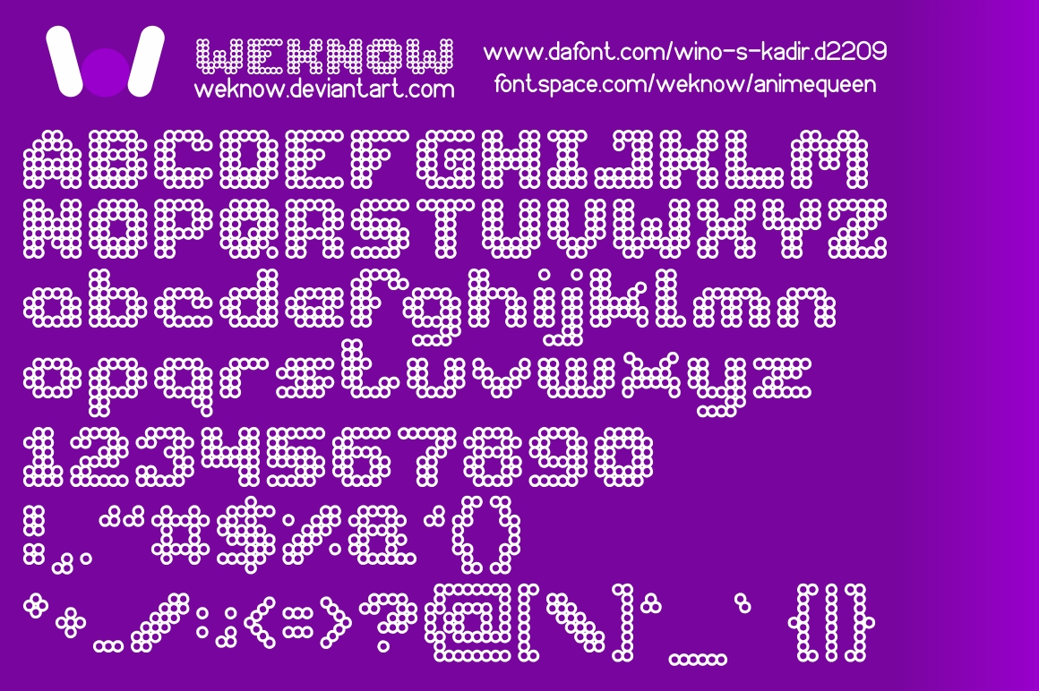 Animequeen Font - Preview 1