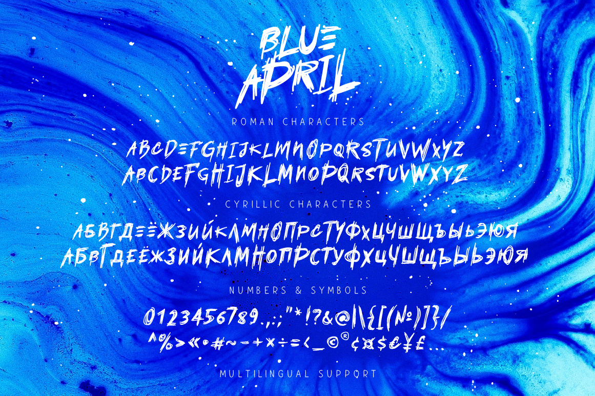 Blue April Font - Preview 5