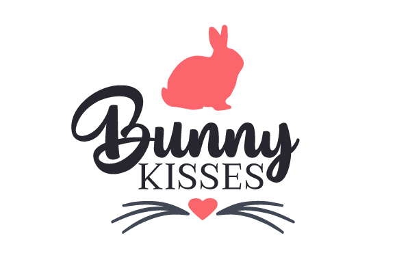 Bunny Kisses Pascuas Archivo de Corte de Manualidades Por Creative Fabrica Crafts