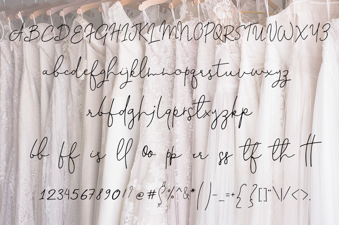 Handricks Font PNG with transparent background - Preview 5