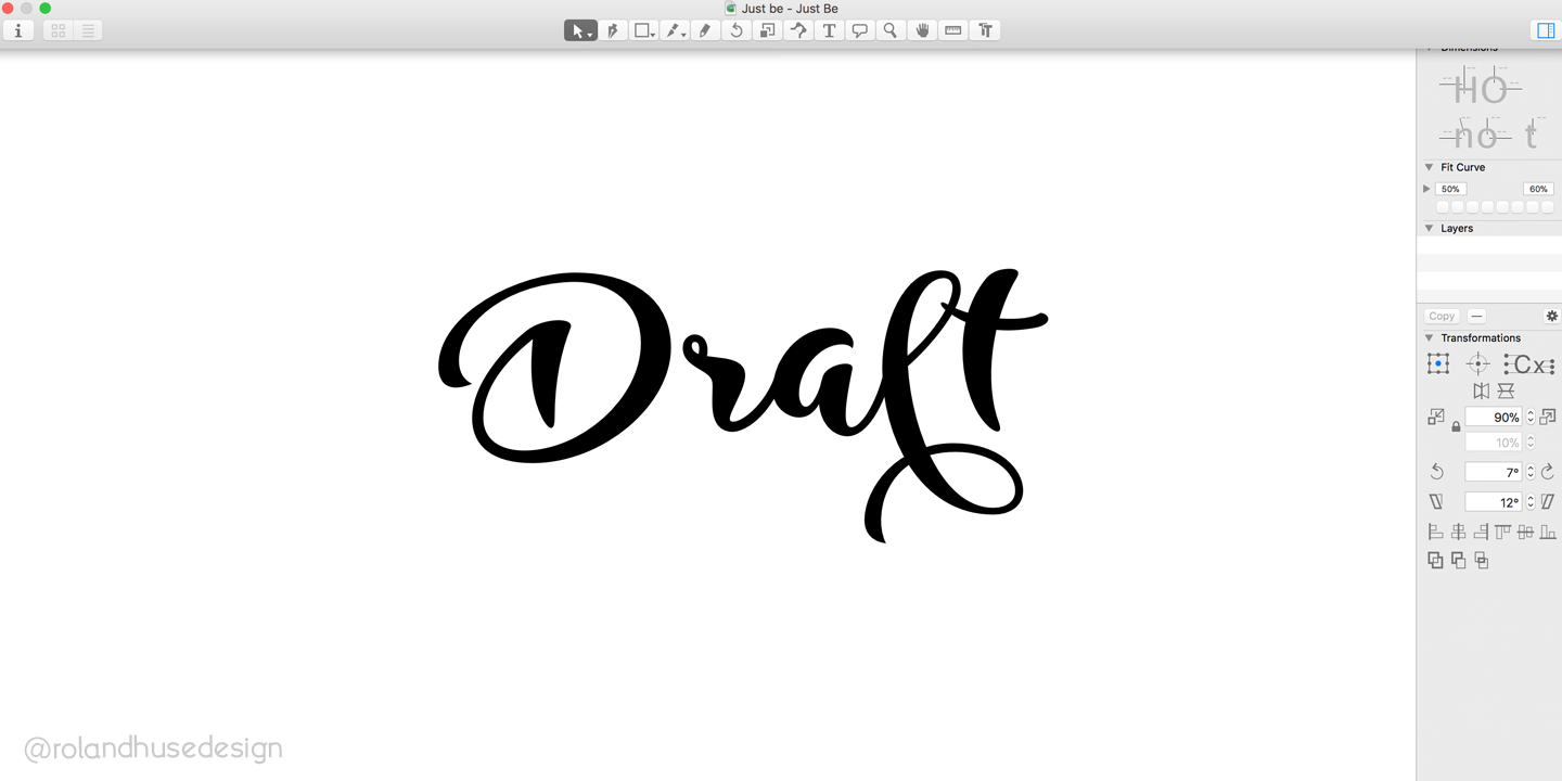 Just Be Font PNG with transparent background - Preview 3