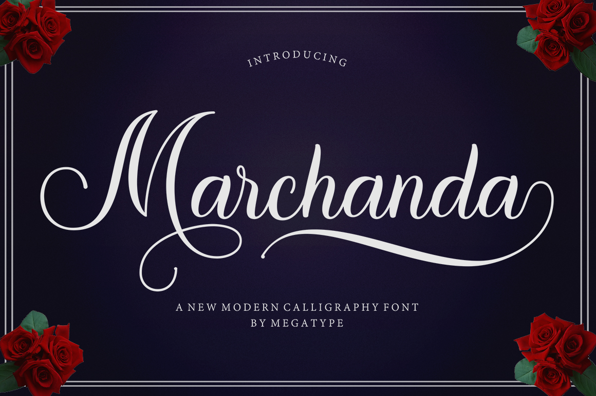 Marchanda Font PNG with transparent background - Preview 1