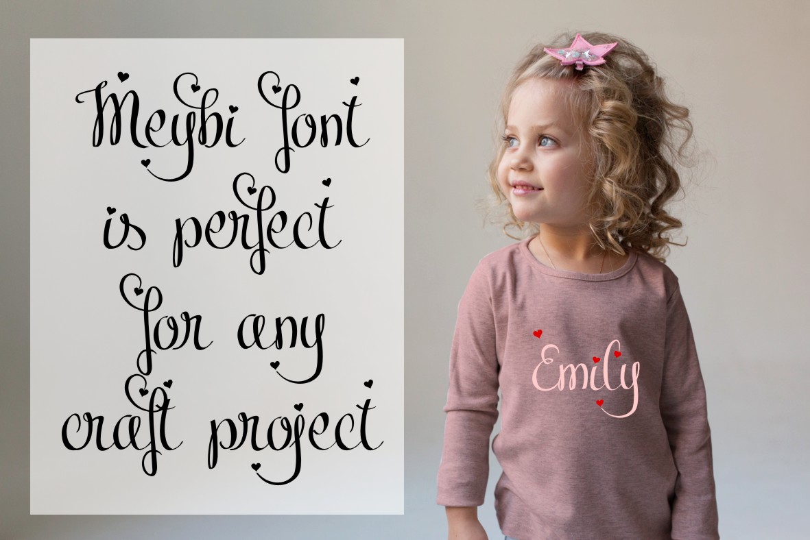 Meybi Font PNG with transparent background - Preview 2