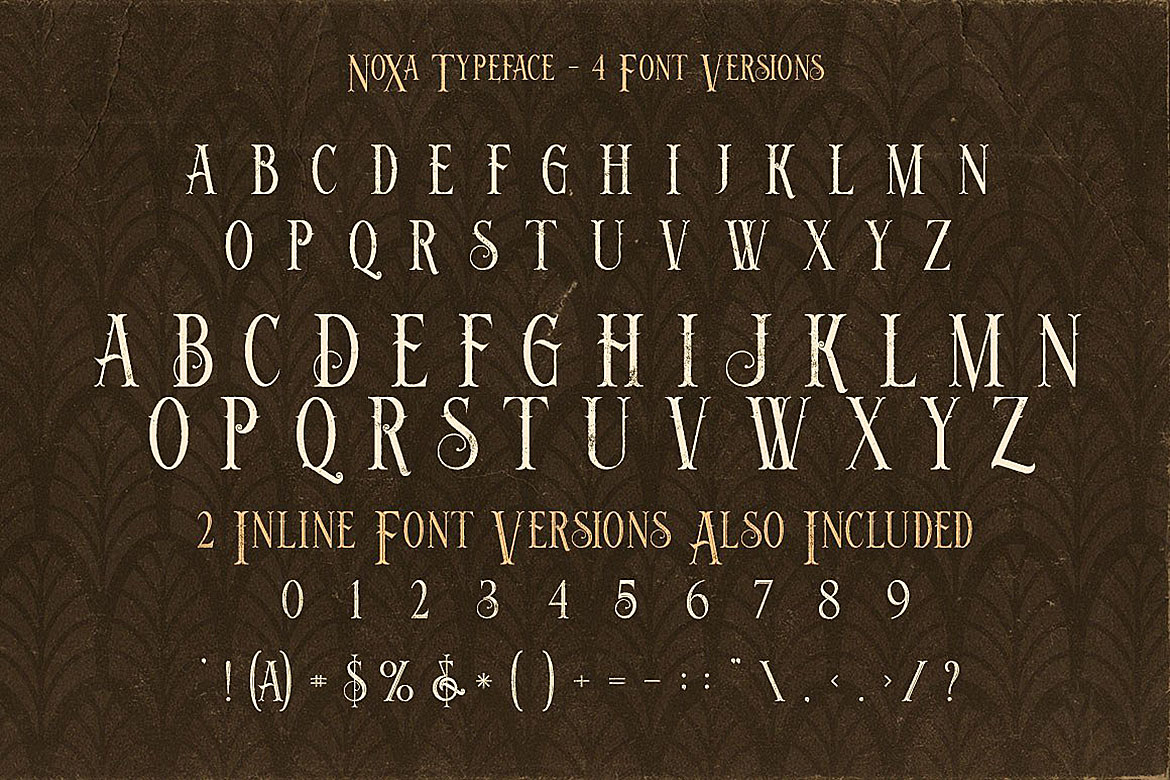 Noxa Font PNG with transparent background - Preview 3