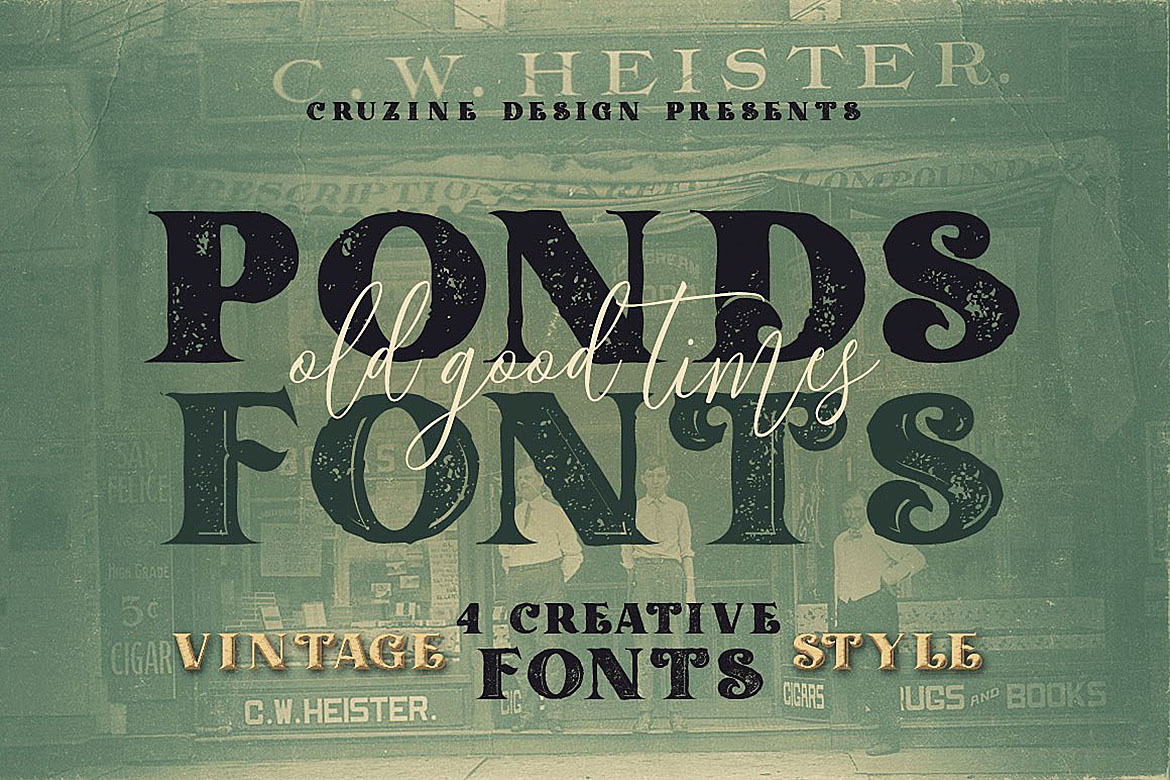 Ponds Font PNG with transparent background - Preview 1