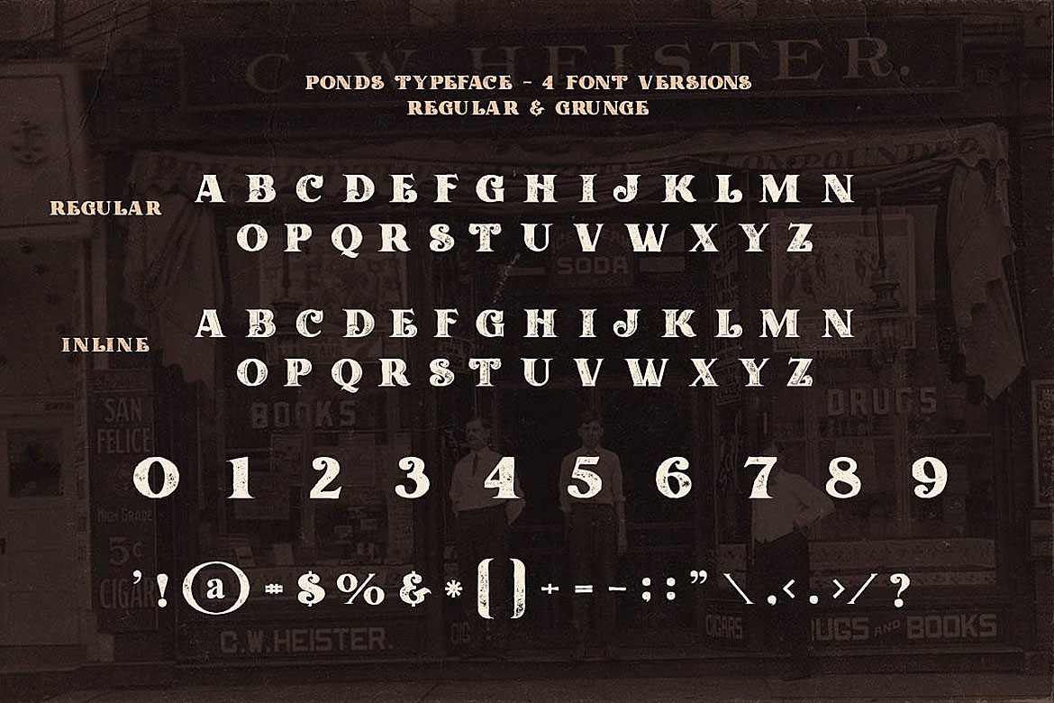 Ponds Font PNG with transparent background - Preview 3