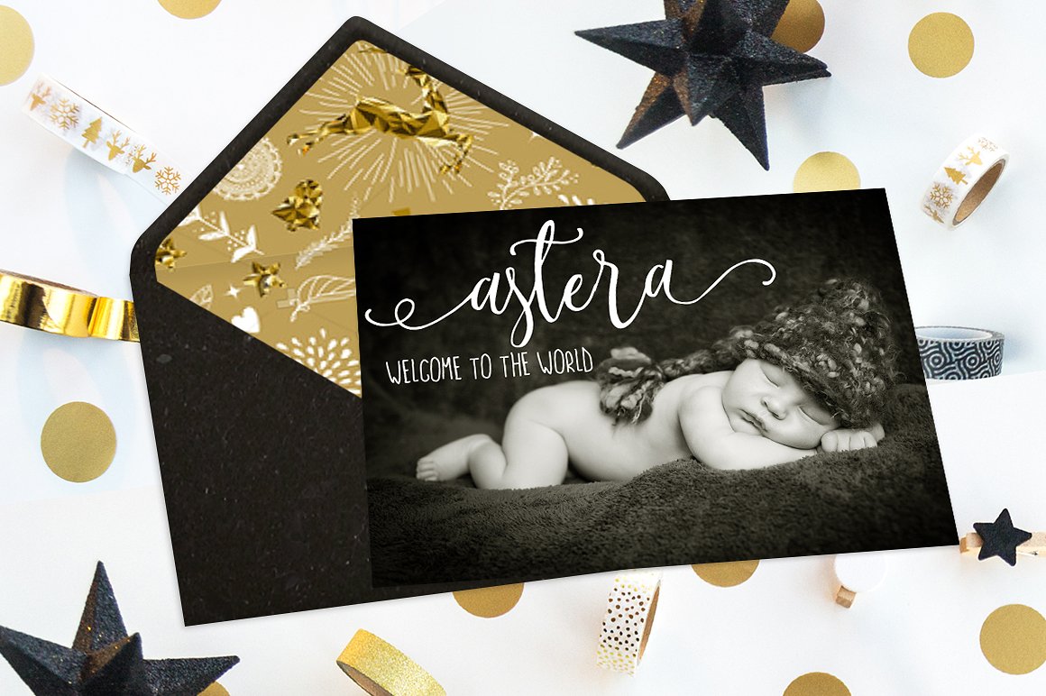 Rastenoba Script Font PNG with transparent background - Preview 1