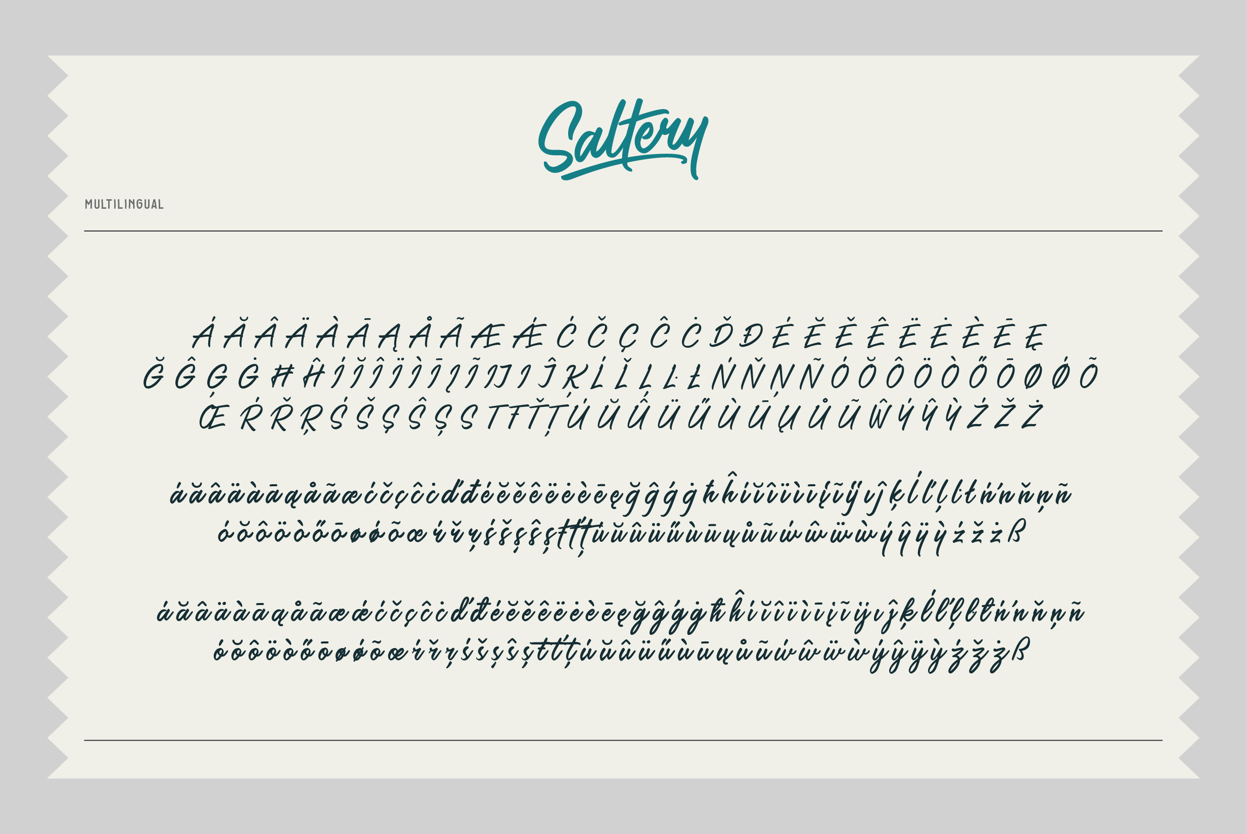 Saltery Font PNG with transparent background - Preview 3