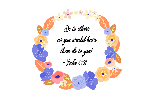 Bible Floral Wreath