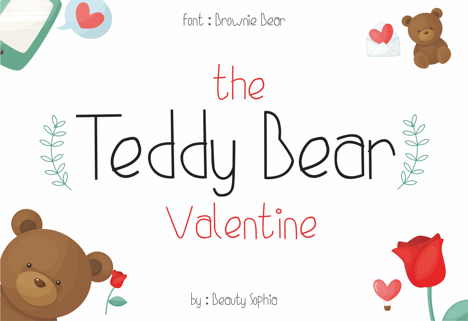 Brownie Bear Font - Preview 1