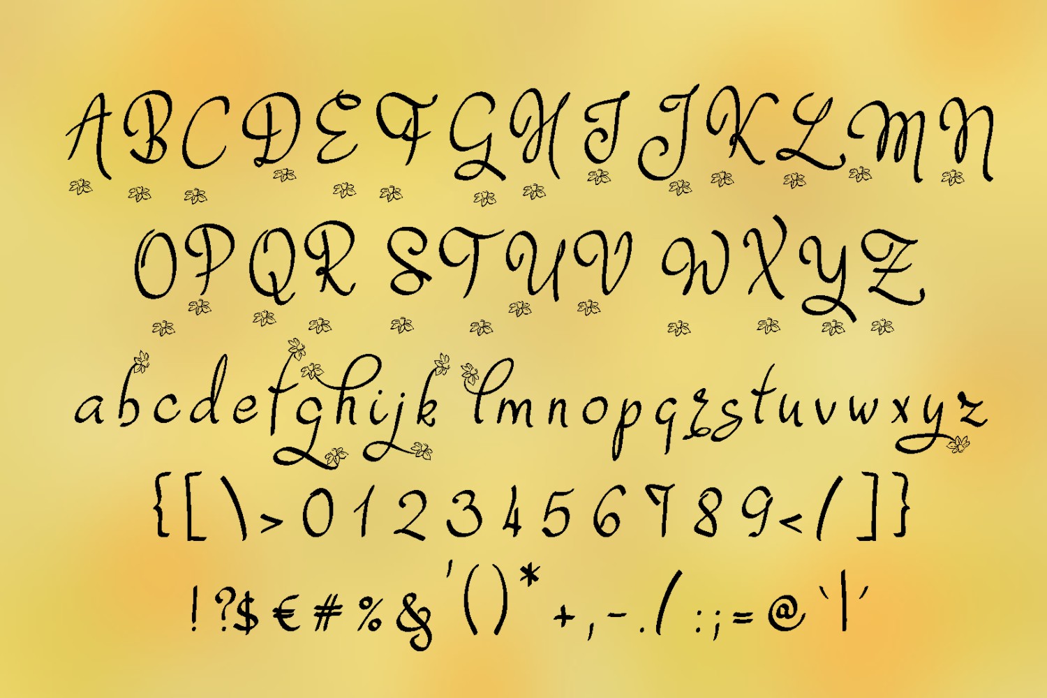 Dafodyl Font - Preview 1