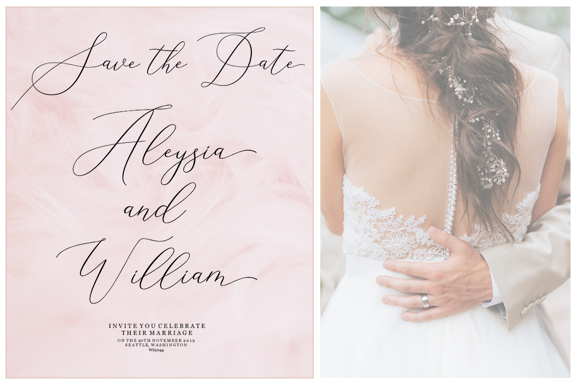 Elise Dafisa Script Font PNG with transparent background - Preview 5