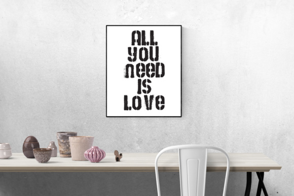 Bams Stencil Font PNG with transparent background - Preview 1
