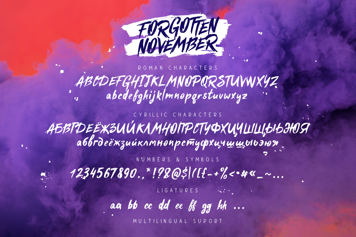 Forgotten November Font - Preview 5