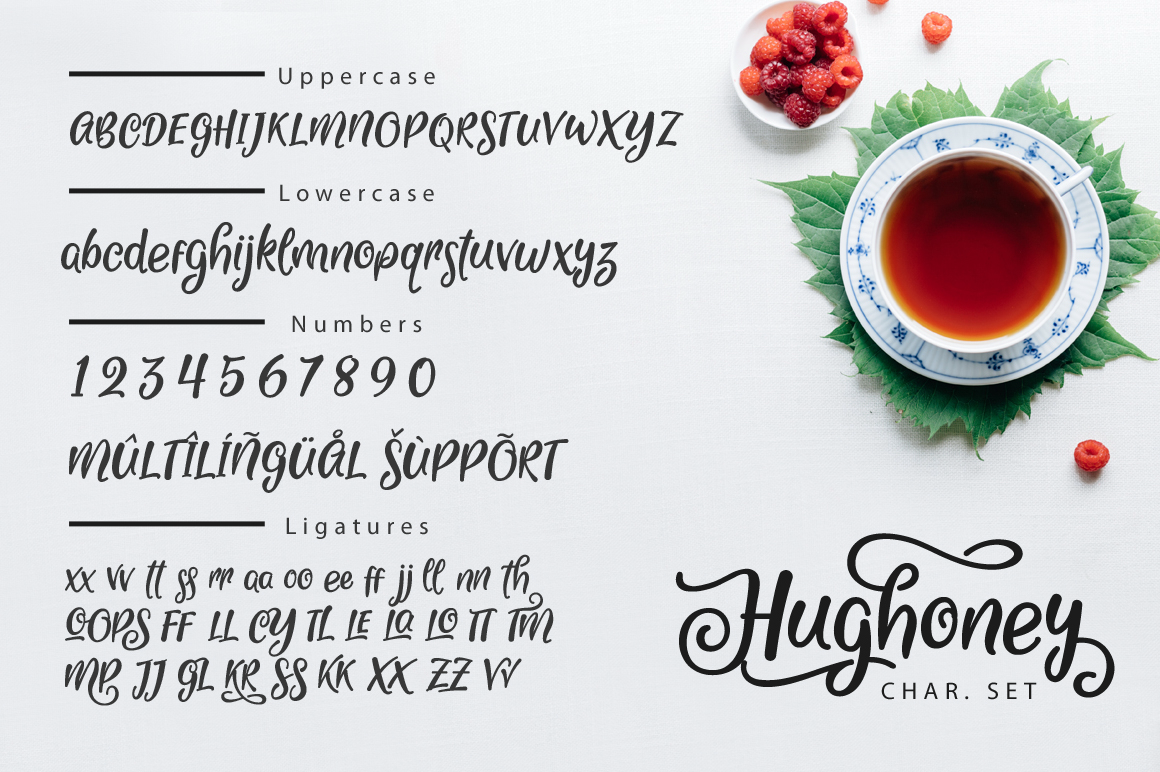 Hughoney Font - Preview 3