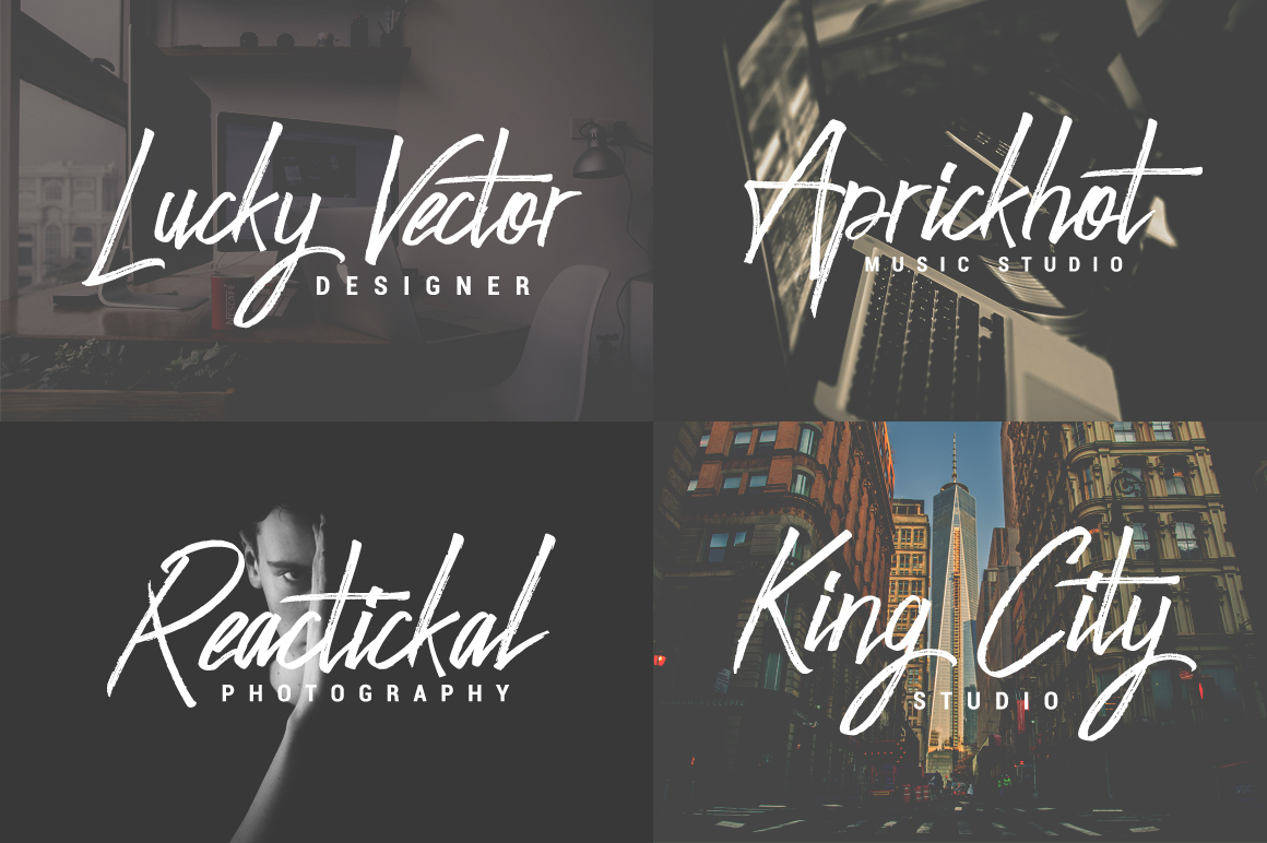 Hunter Skyfar Font PNG with transparent background - Preview 2