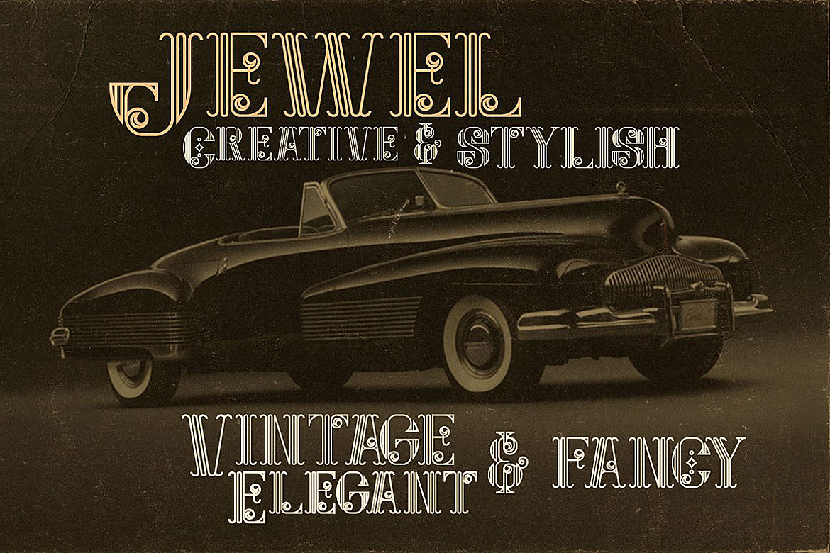 Jewel Font PNG with transparent background - Preview 2