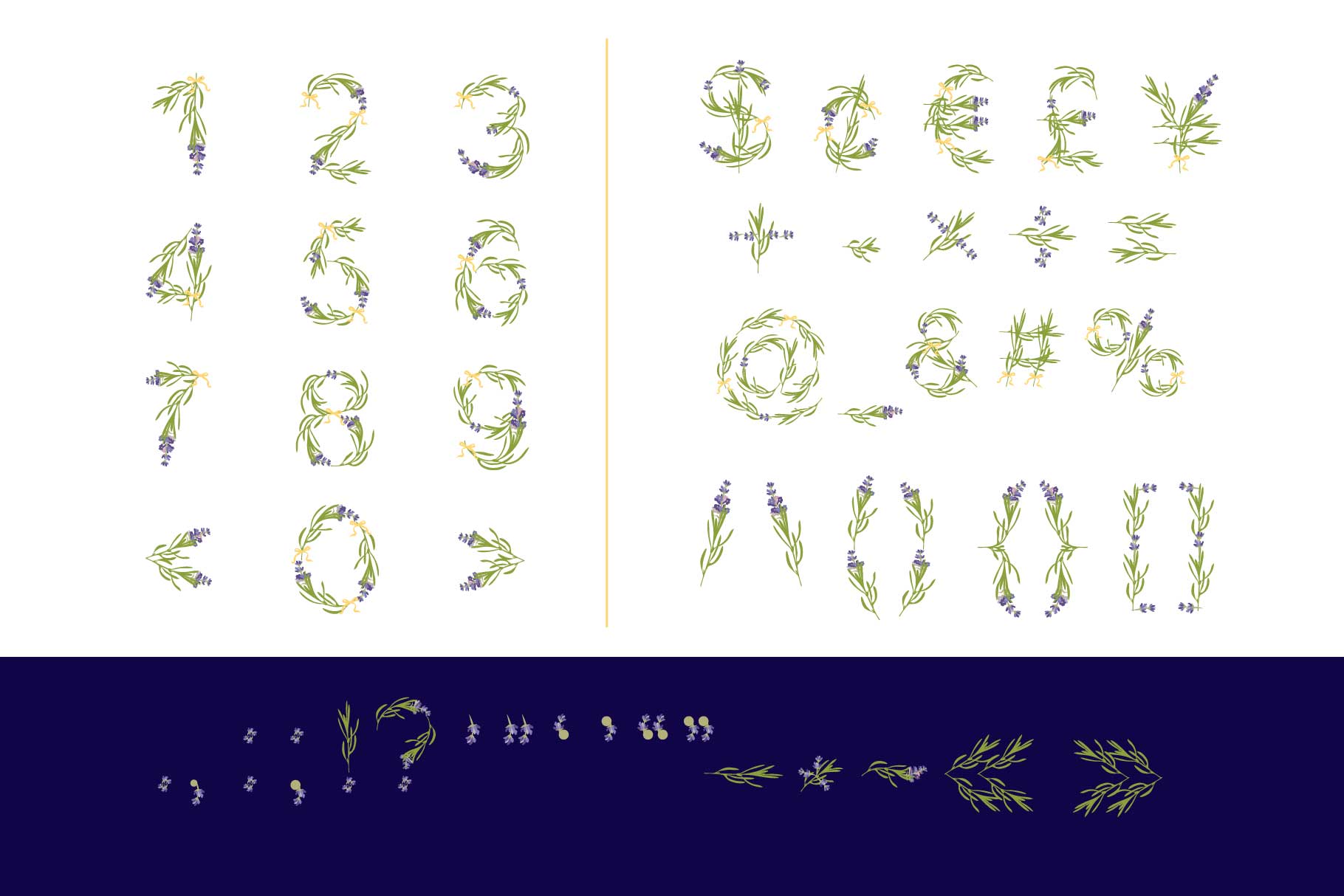 Lavender Time Font PNG with transparent background - Preview 1