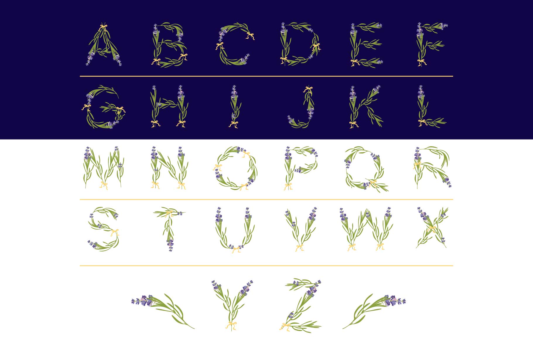 Lavender Time Font PNG with transparent background - Preview 2