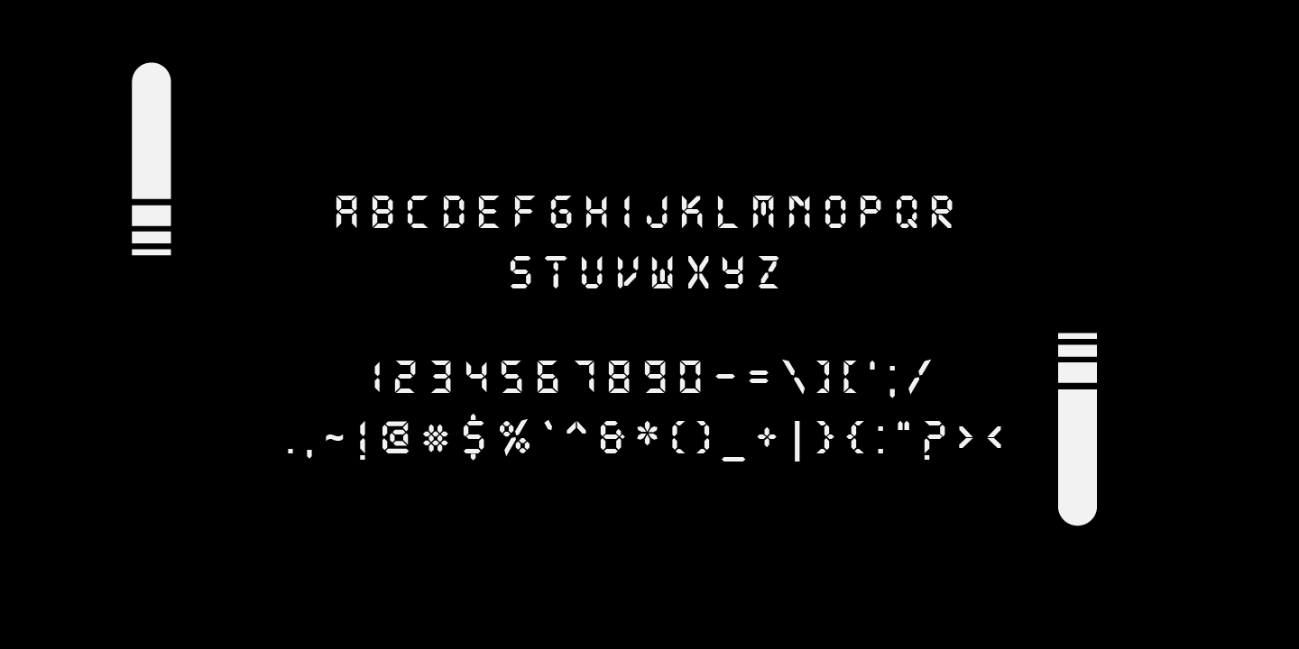 Machines Font PNG with transparent background - Preview 1