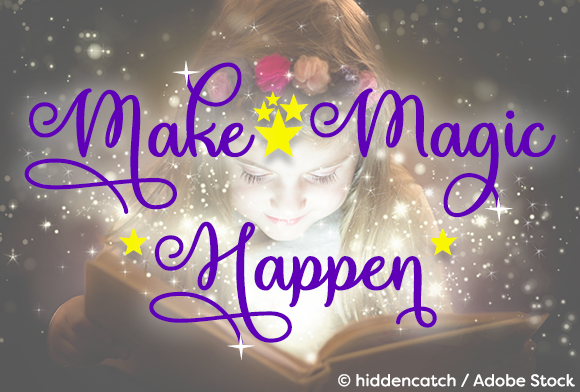 Make Magic Happen Font PNG with transparent background - Preview 5