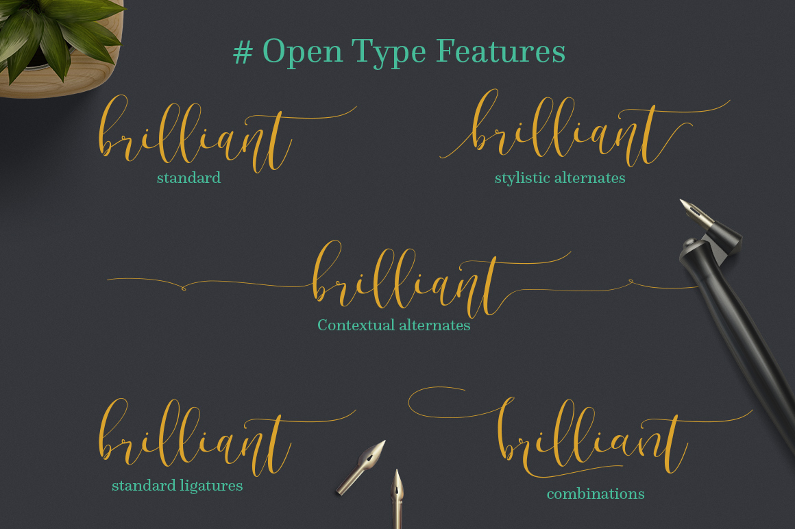 Melika Script Font PNG with transparent background - Preview 2