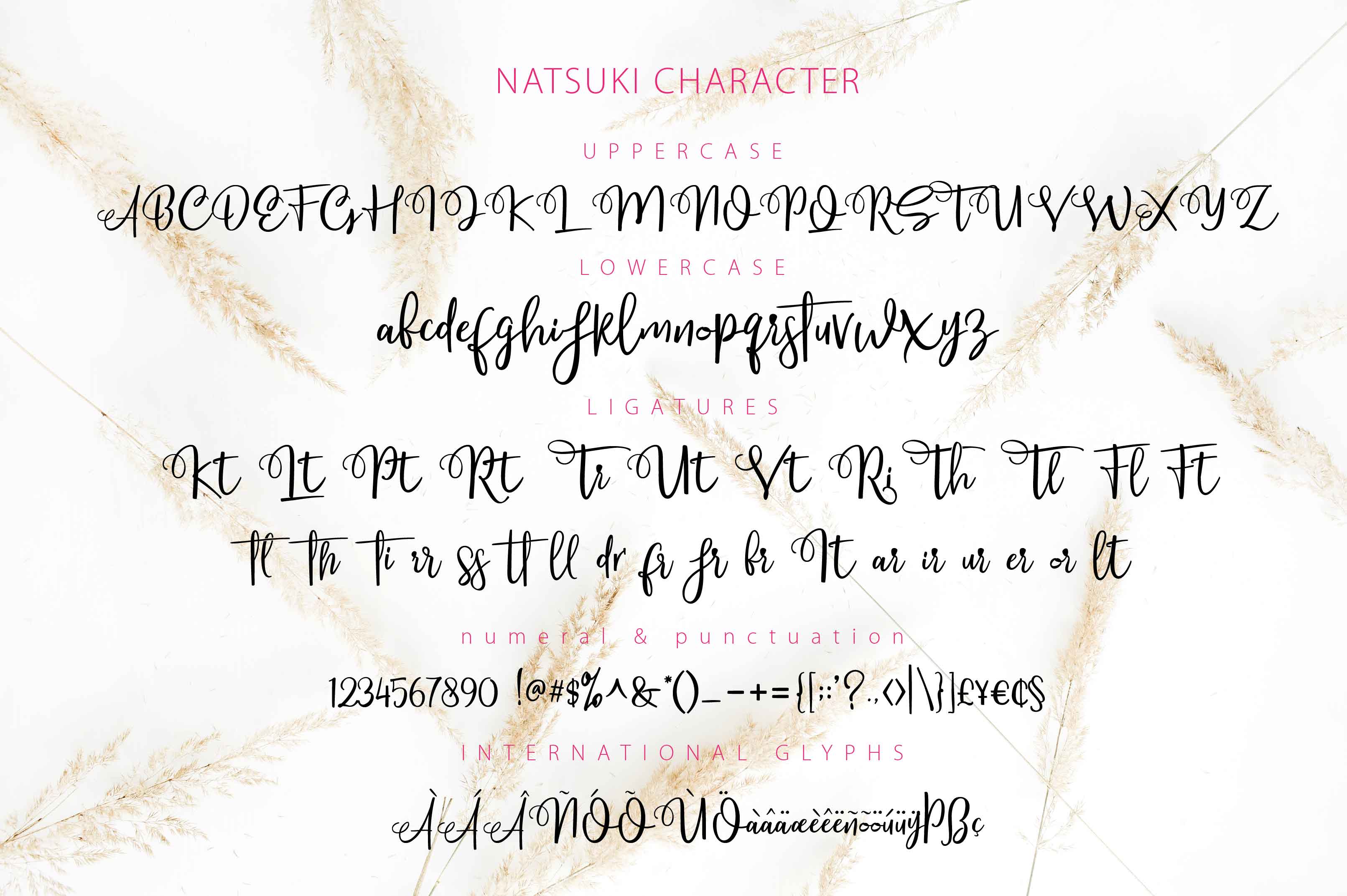 Natsuki Font PNG with transparent background - Preview 4