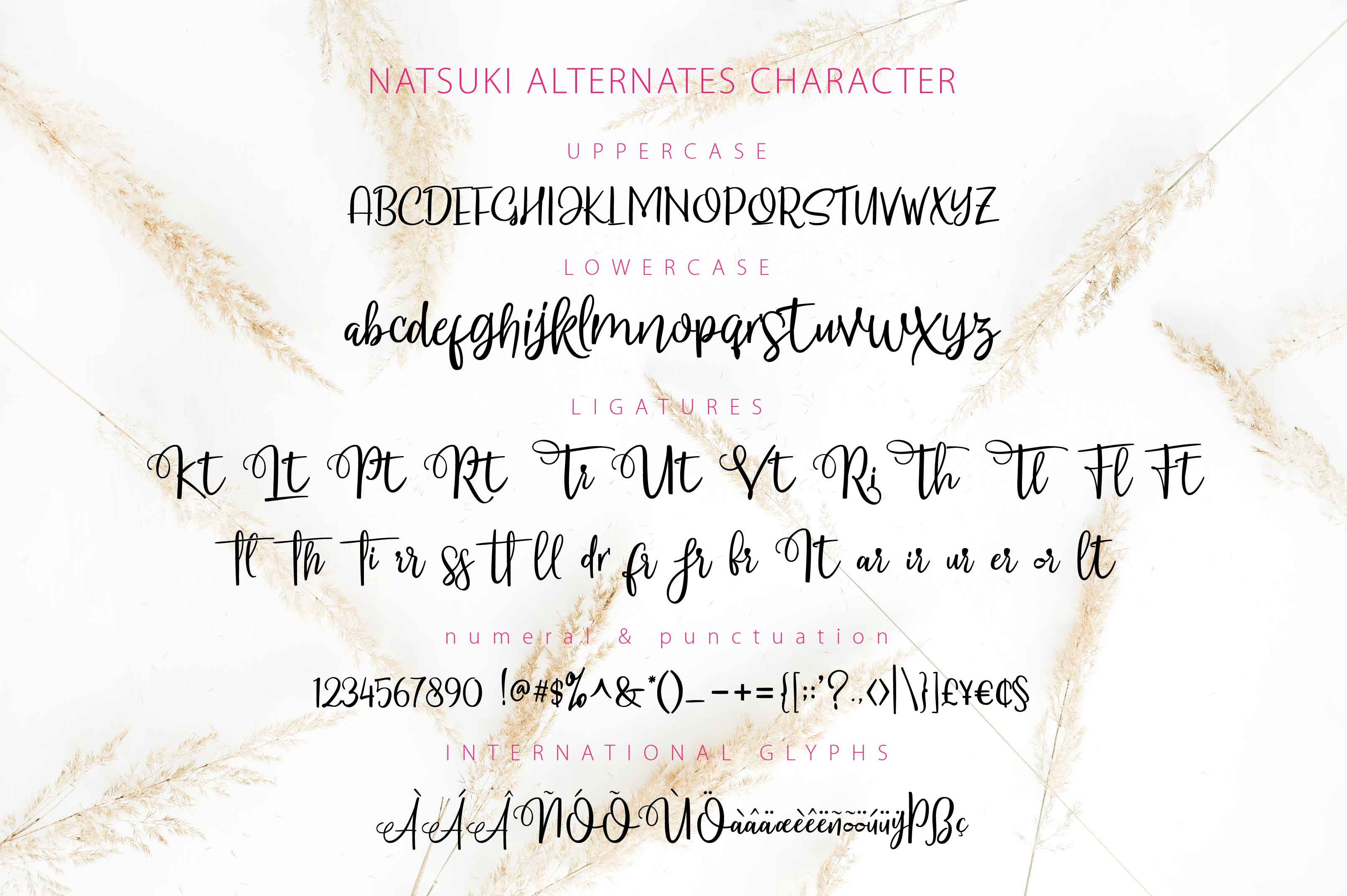 Natsuki Font PNG with transparent background - Preview 5