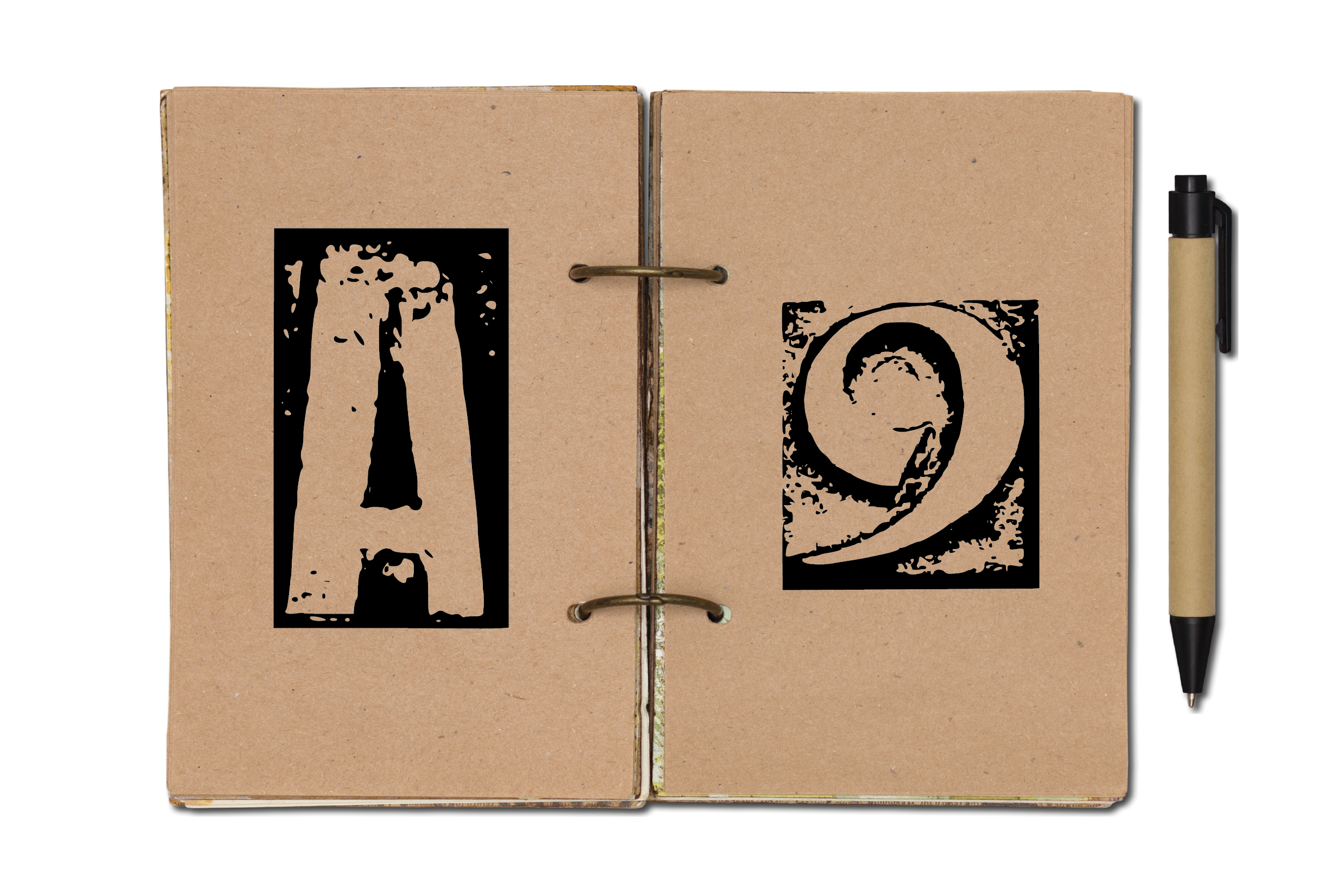Print Room Font PNG with transparent background - Preview 1