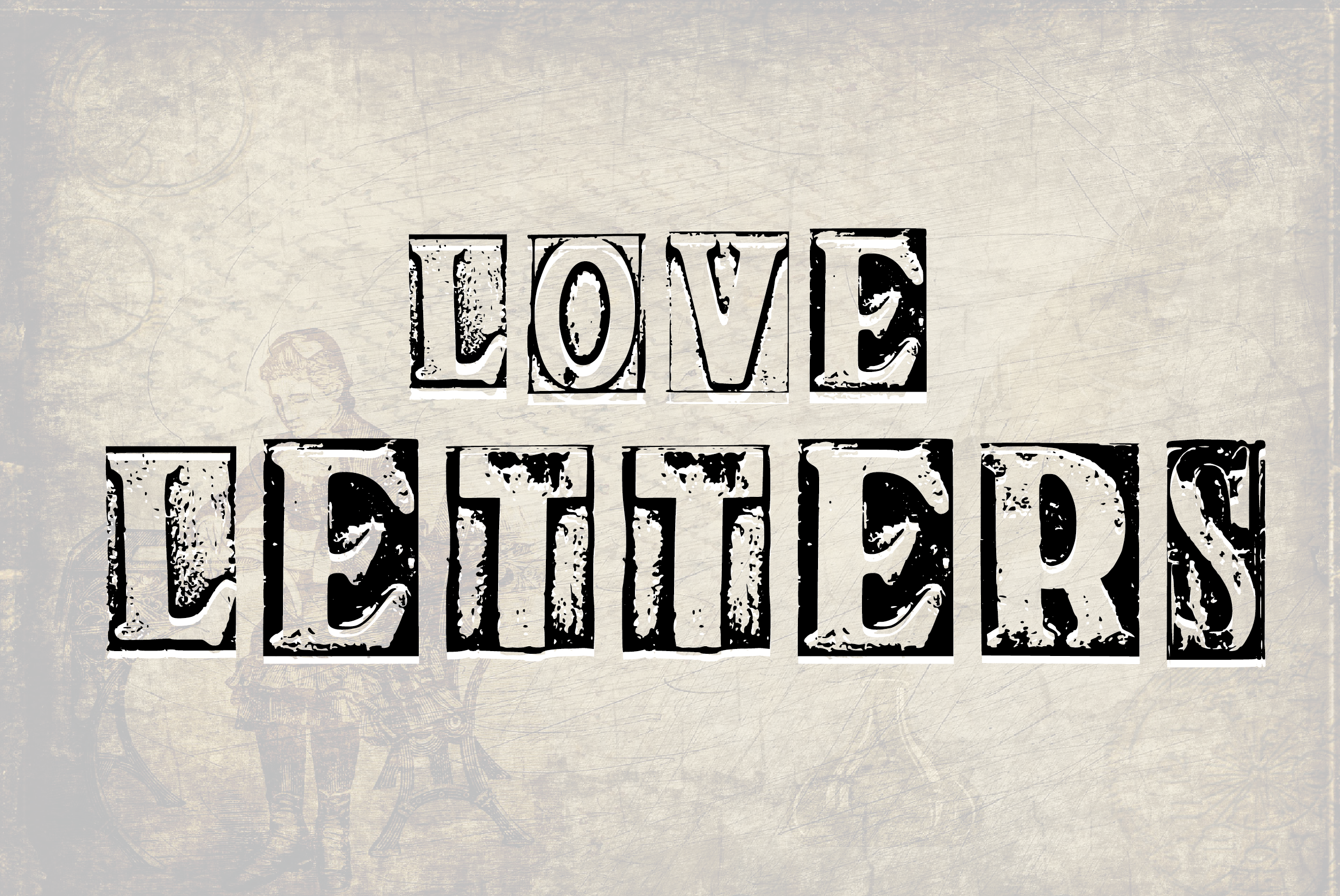 Print Room Font PNG with transparent background - Preview 3