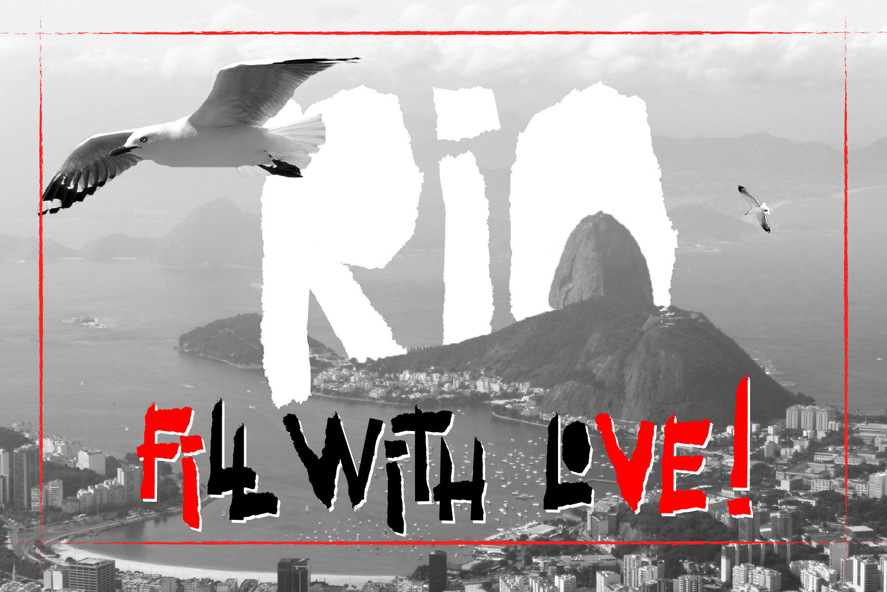 Red and Black Font PNG with transparent background - Preview 3
