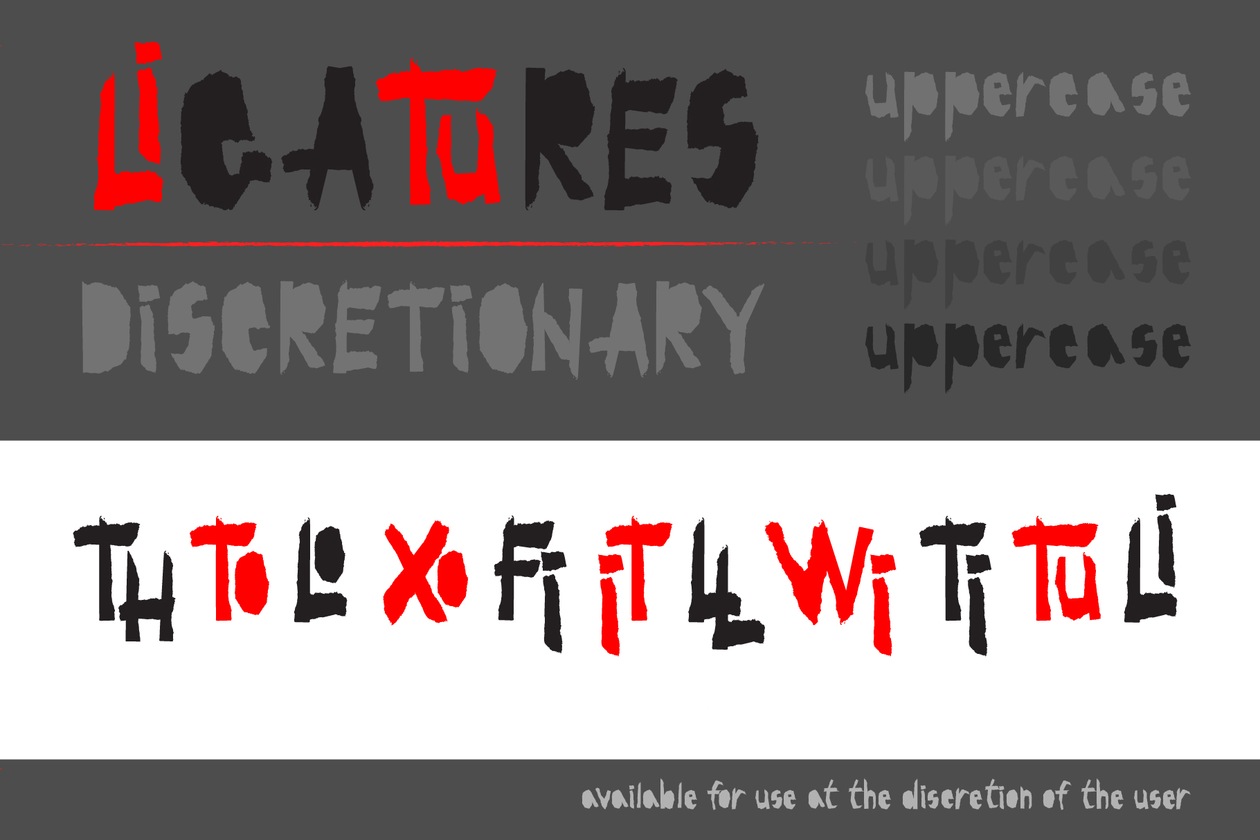 Red and Black Font PNG with transparent background - Preview 4