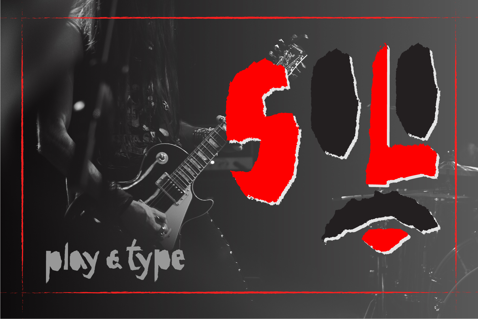 Red and Black Font PNG with transparent background - Preview 6