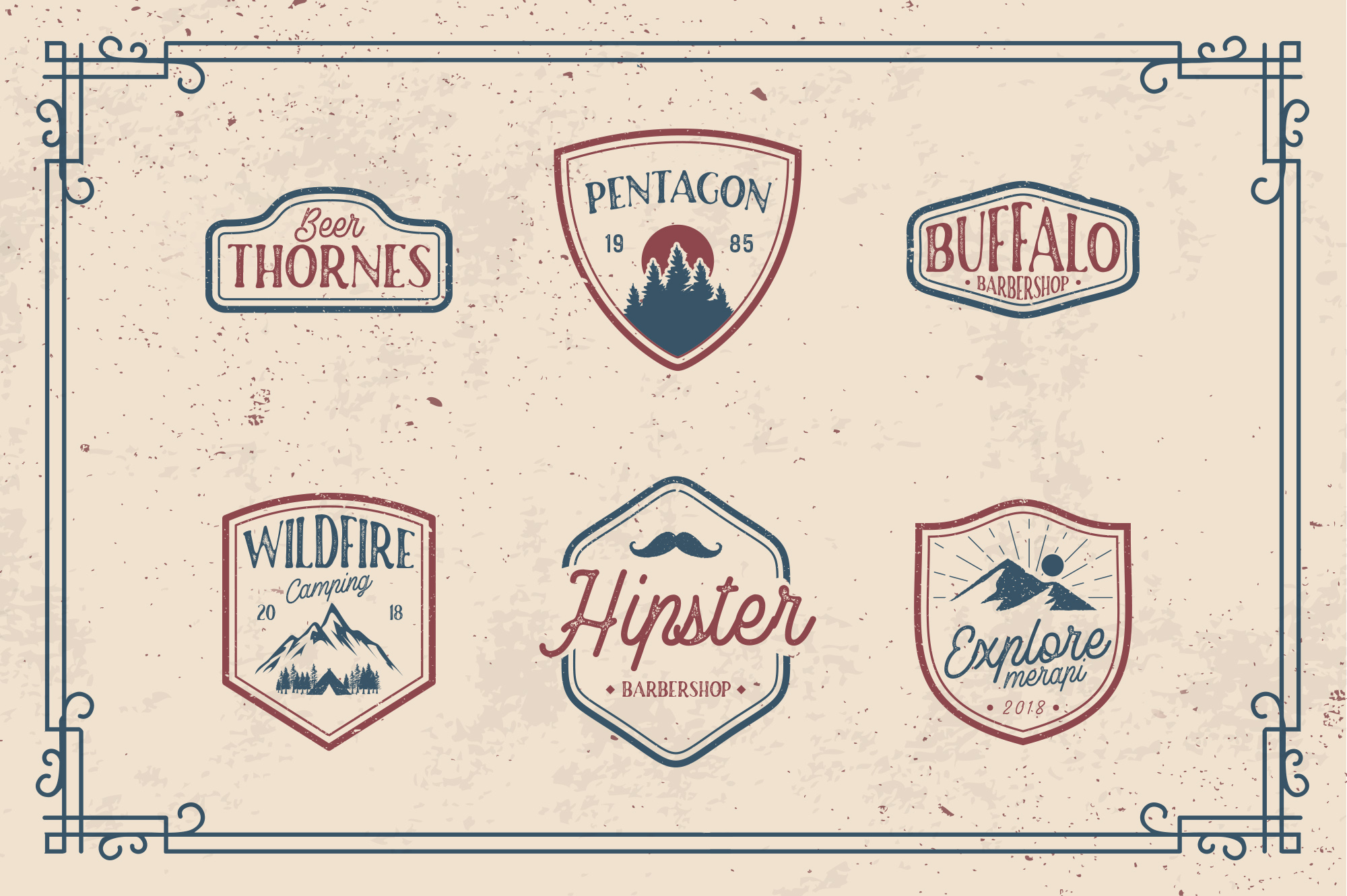 Rusted Orlando Font PNG with transparent background - Preview 4
