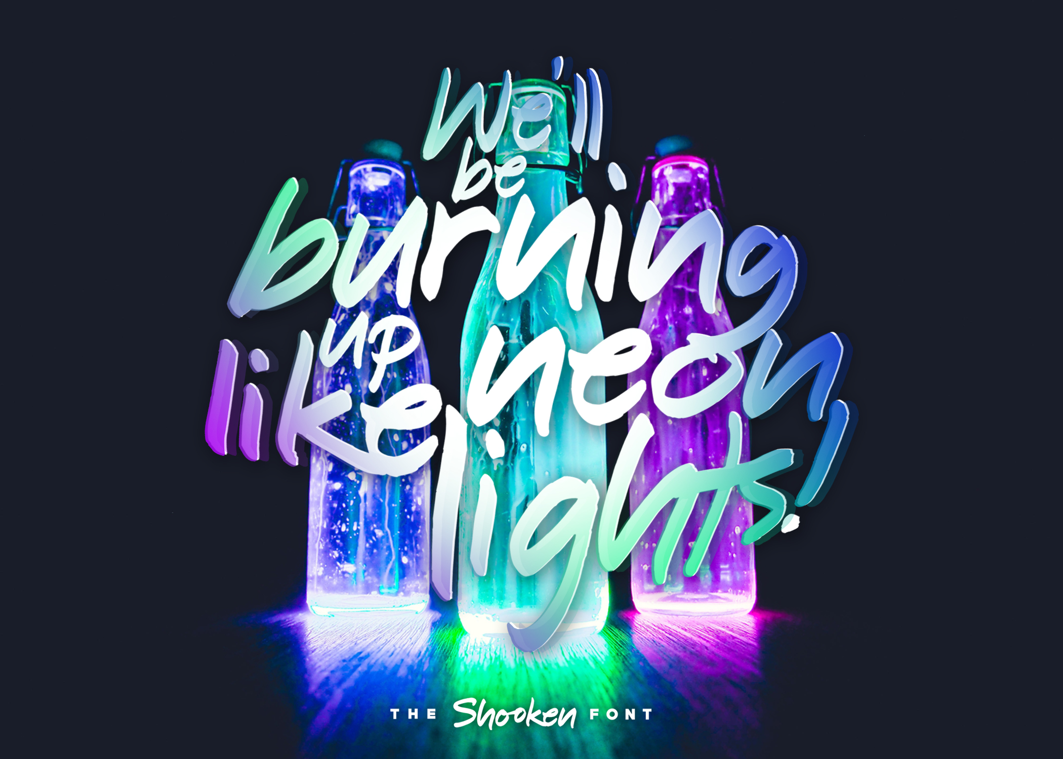 Shooken Font PNG with transparent background - Preview 5