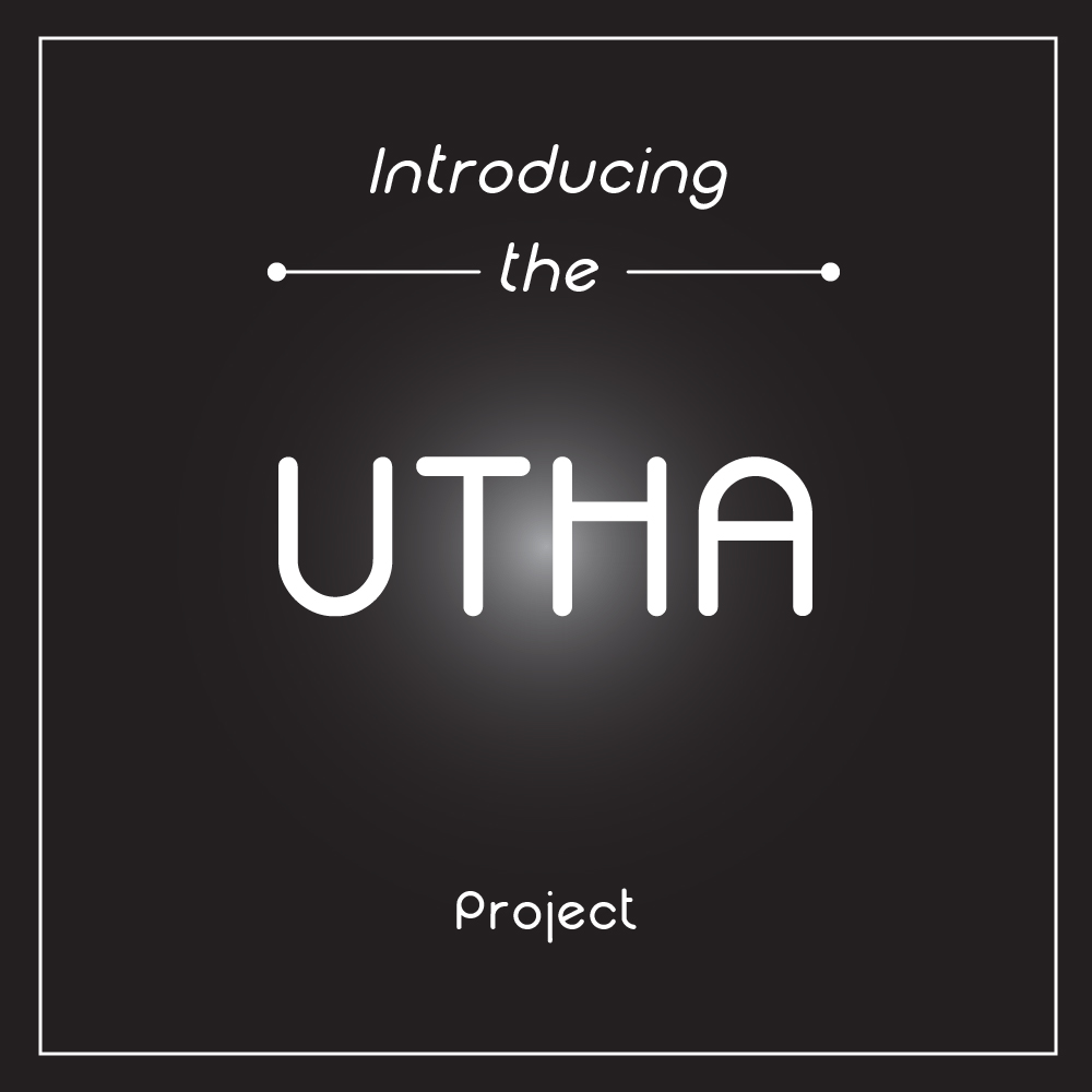 Utha font preview - minimalist sans-serif typeface